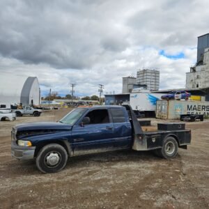 2000 DODGE RAM 3500 Extended Cab Long Bed Flatbed Cummins Manual Transmission - FULL PART OUT